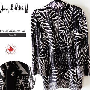 Joseph Ribkoff zipperd blazer